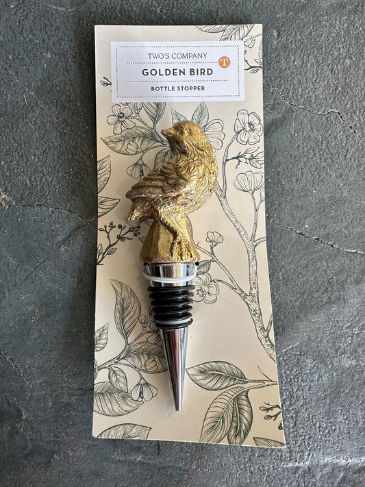 Golden Bird Bottle Stopper