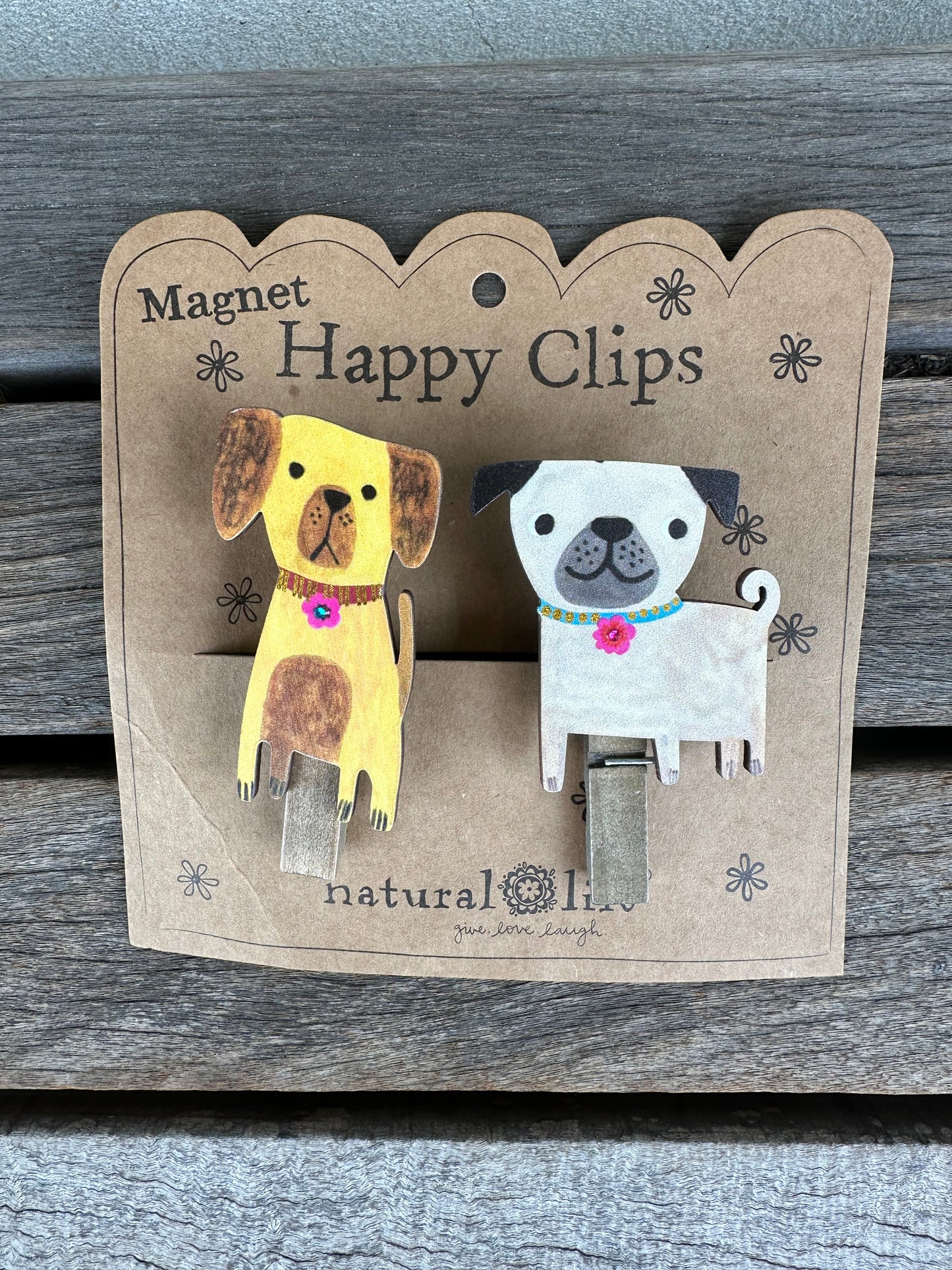 Happy Dog Magnet Clips