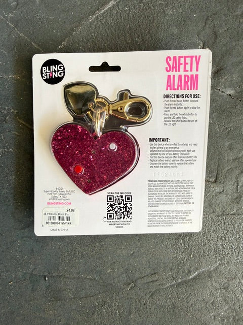 Bling Sting Super Loud Safety Alarm Key Chain