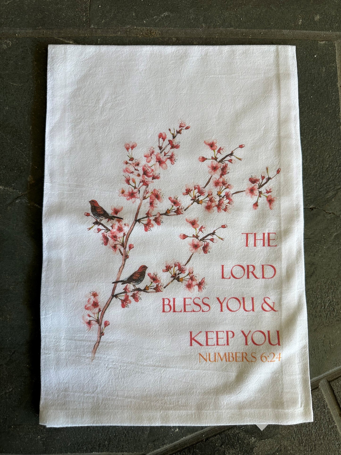 The Lord Bless and Keep You Dishtowel
