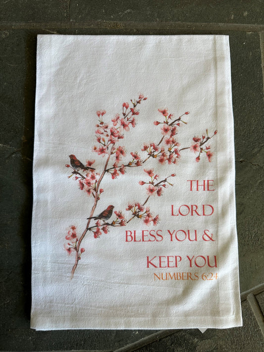 The Lord Bless and Keep You Dishtowel