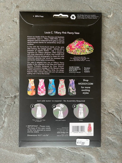 Louis C. Tiffany Pink Peony Vase
