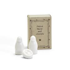 Two's Company 3 piece Porcelain Nativity