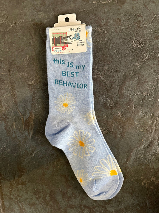 Sock This Is My Best Behavior