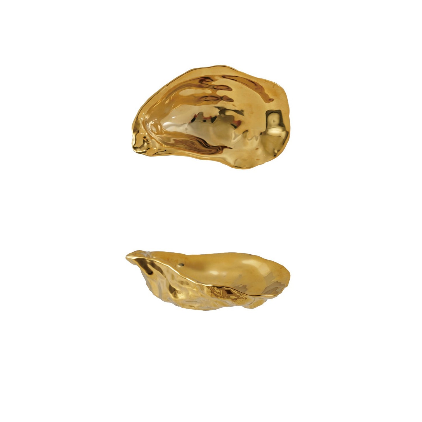 Gold Oyster Dish