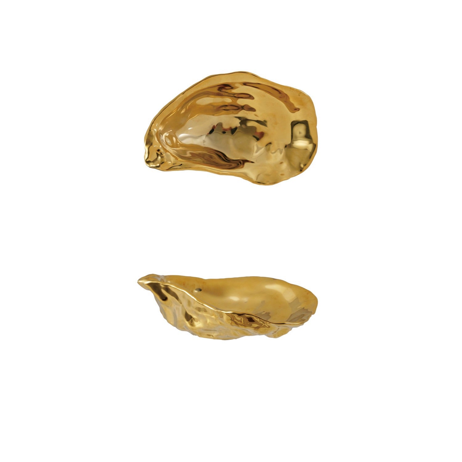 Gold Oyster Dish