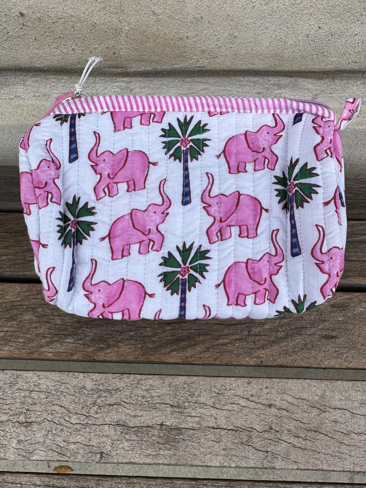 Medium Pink Elephant Pouch