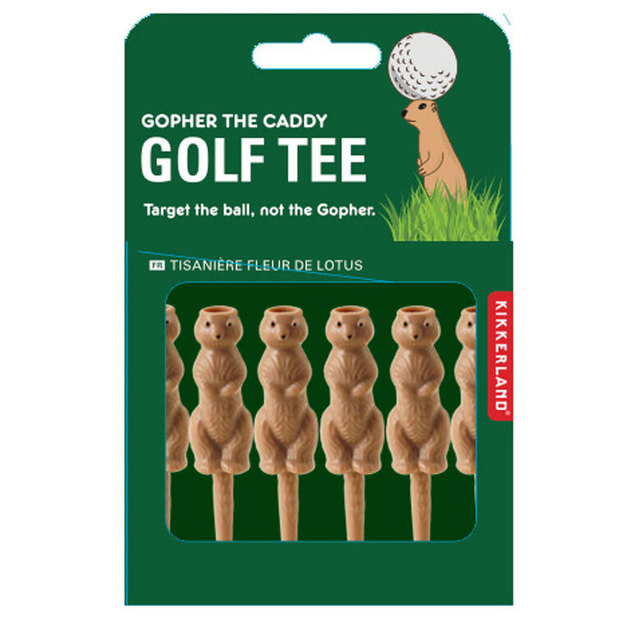 Gopher the Caddy Golf Tee Set