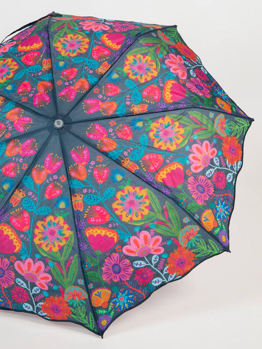 Navy Flower Umbella