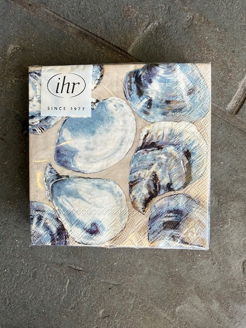 Beverage Napkins Summer Party Blue Shells