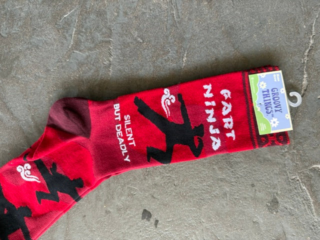 Fart Ninja Silent But Deadly Men's Crew Sock