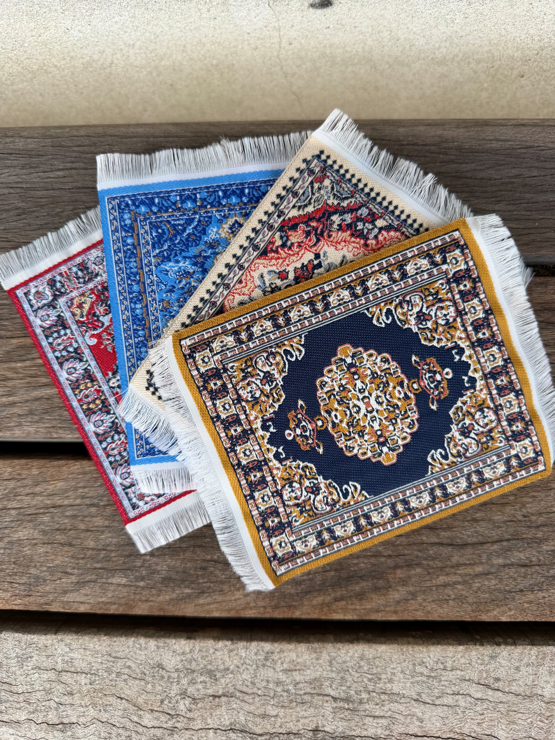 Coaster Set of 4 Oriental Carpet