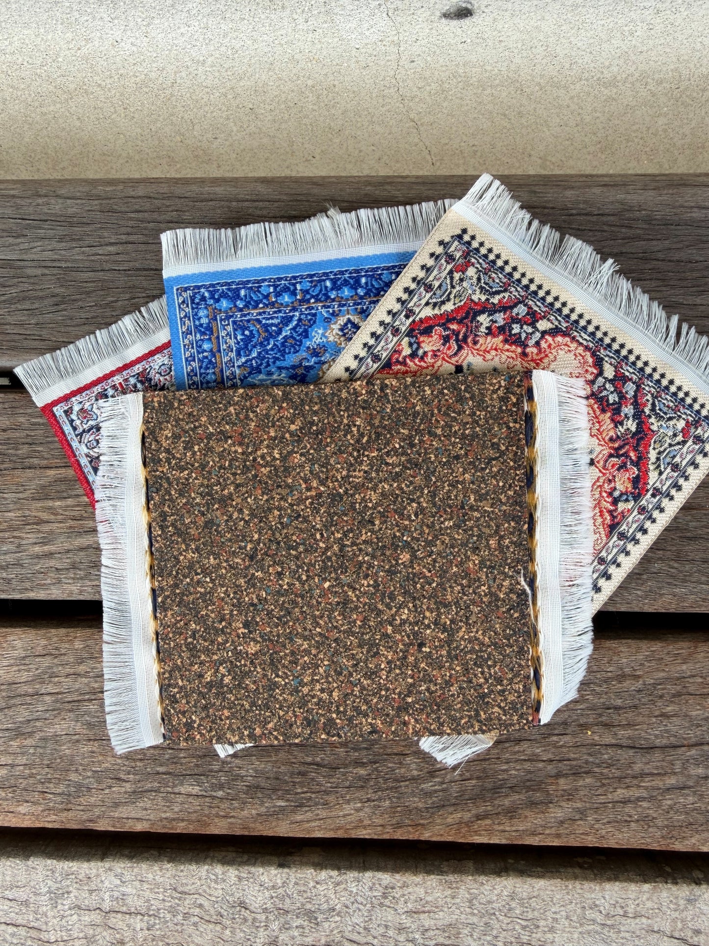 Coaster Set of 4 Oriental Carpet