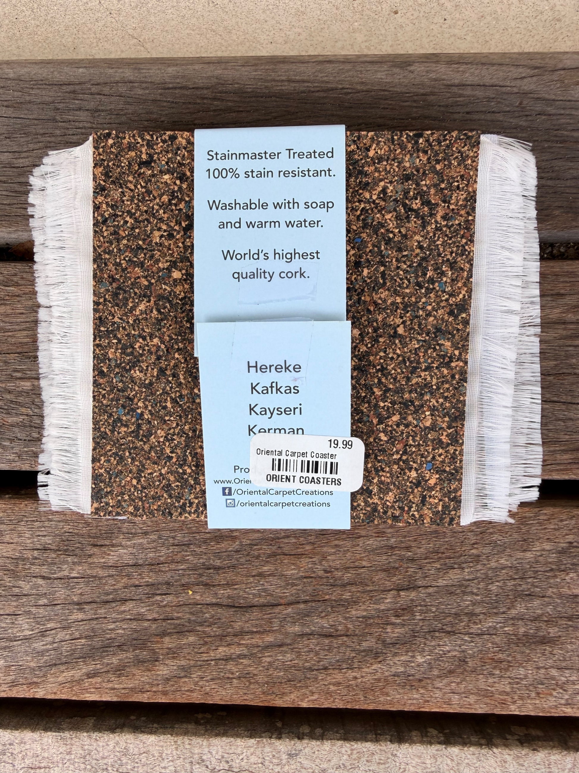 Coaster Set of 4 Oriental Carpet
