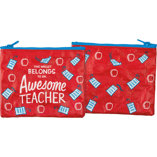Awesome Teacher Zip Wallet