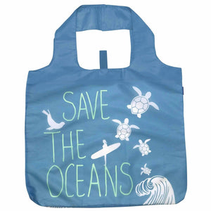 Save the Oceans Recycle Shopping Bag With Pouch