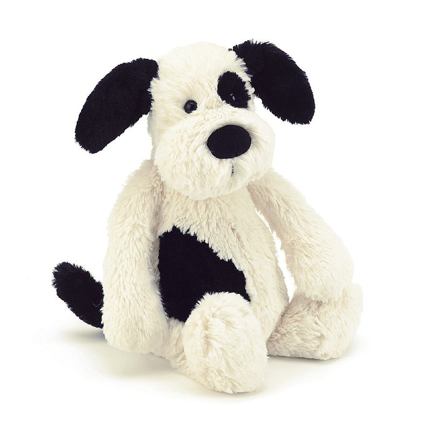 Bashful Med Black & Cream Dog