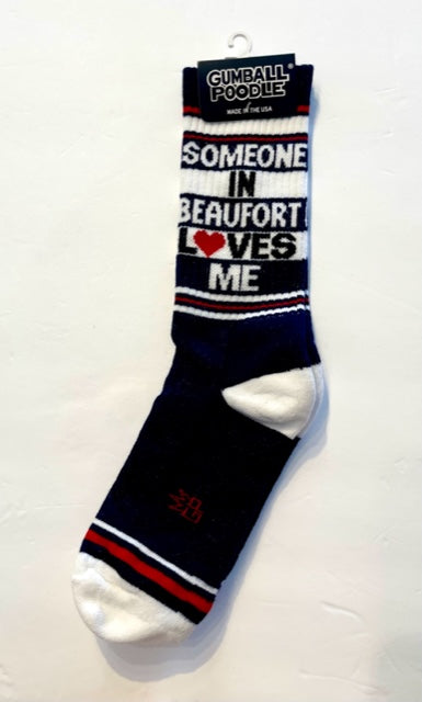 Someone in Beaufort Loves Me Sock