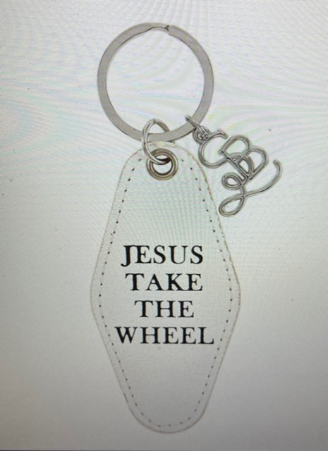 Jesus Take the Wheel Keychain
