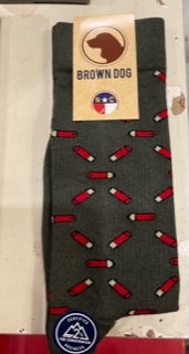 Sage High Brass Gun Shells Sock