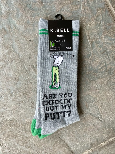 Are You Checkin Out My Putt? Sock