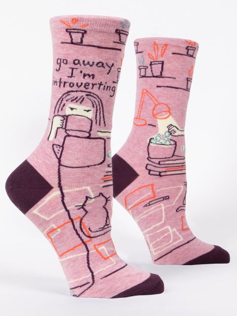 Go Away Introverting Sock