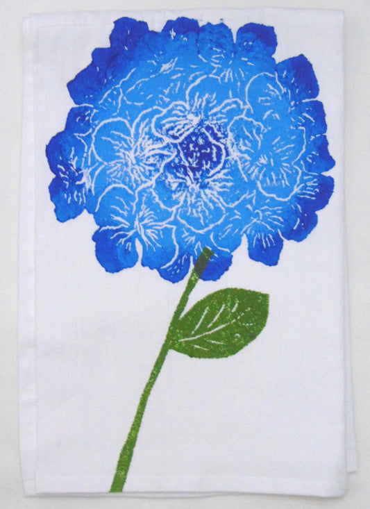 Blue Hydrangea Dishtowel