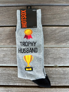 Trophy Husband Grey Sock