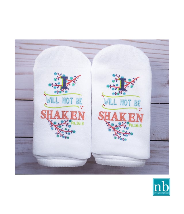 I Will Not Be Shaken Footie