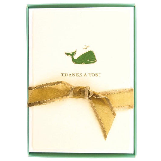 Boxed Whale Notecards
